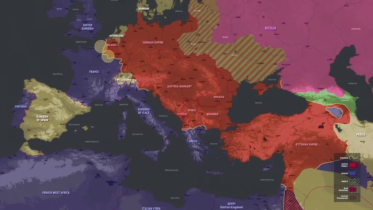 europe map during battle of marne 2